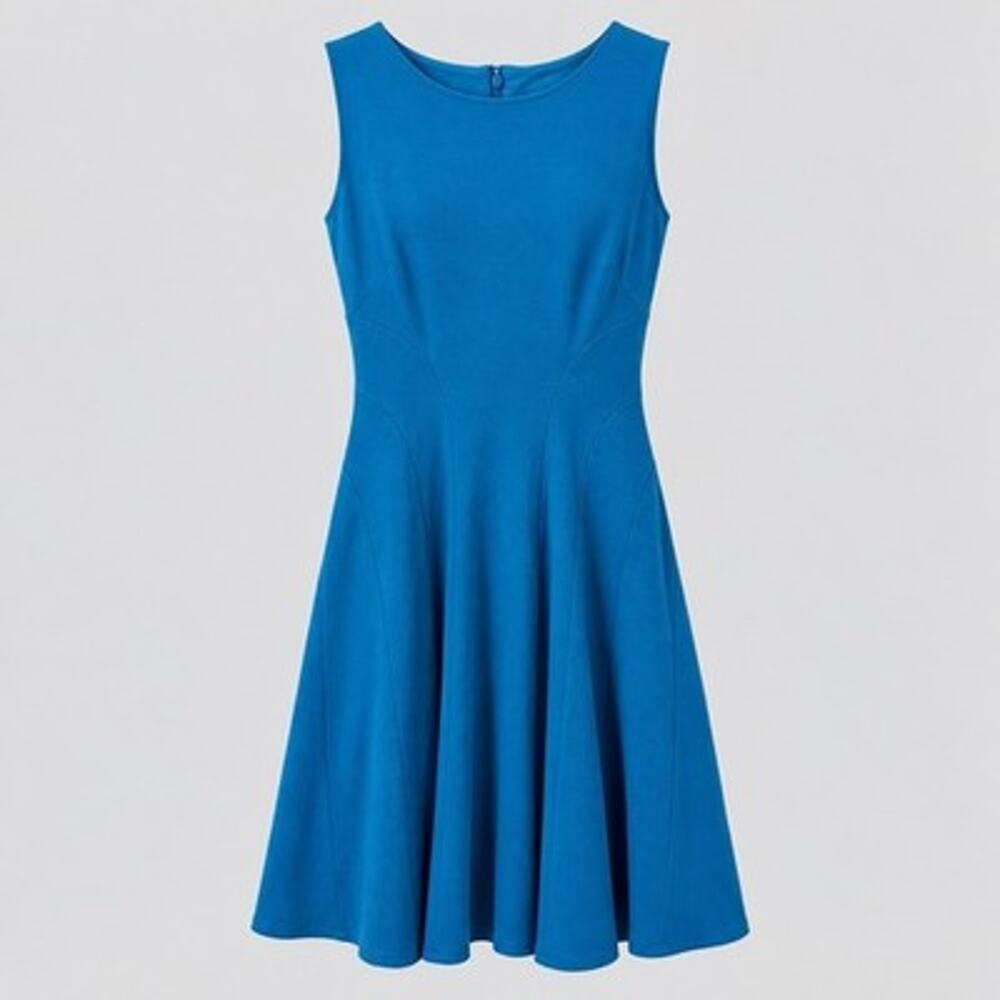 Diane von Furstenberg Citra Dress Turquoise Blue Size 0 Fit Flare Sleeveless